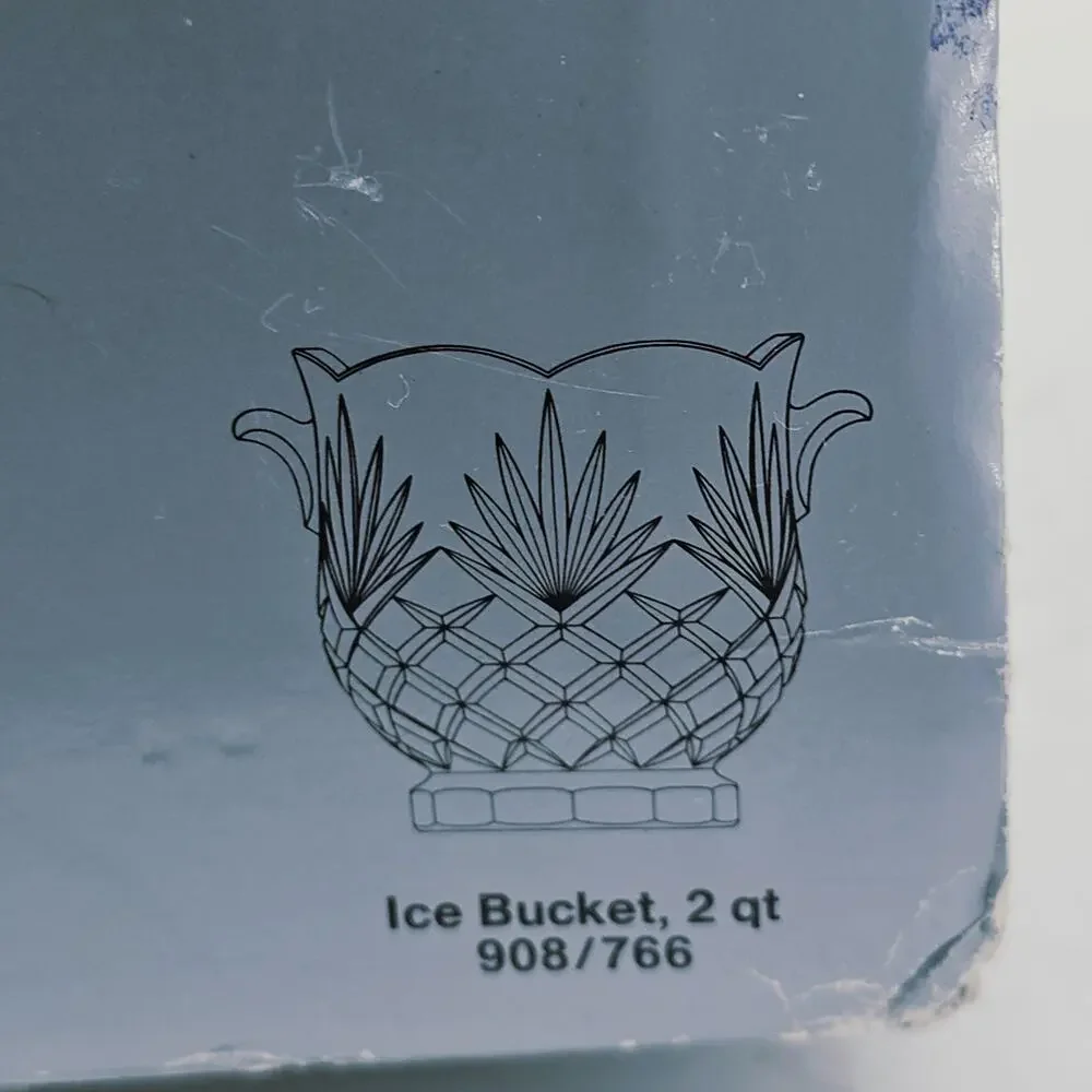 NORITAKE Hampton Hall Crystal Ice Bucket 2 Qt 908/766 GERMANY NEW In Box